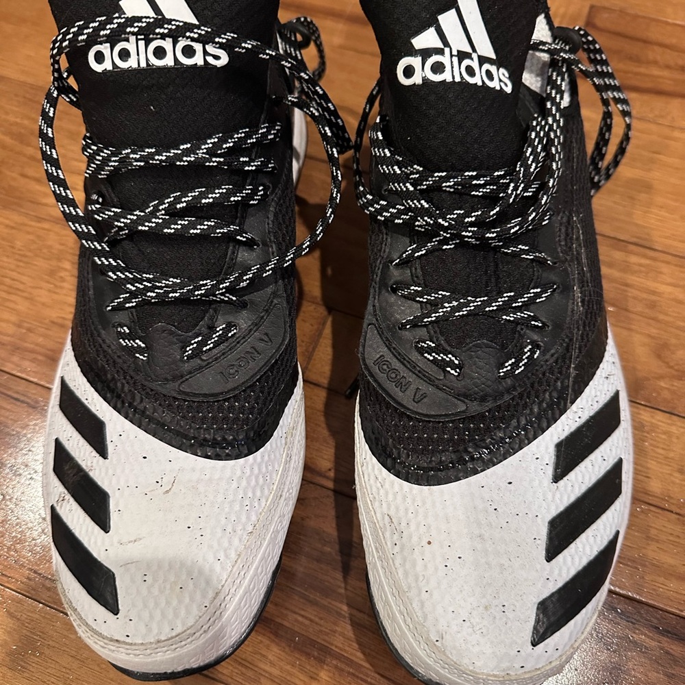 Adidas Kids Black and White Sneakers